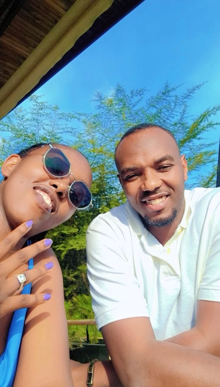 Herve and Jeannette smiling together